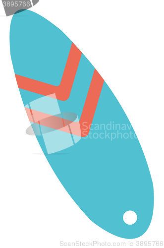 Image of Modern colorful surfboard. 