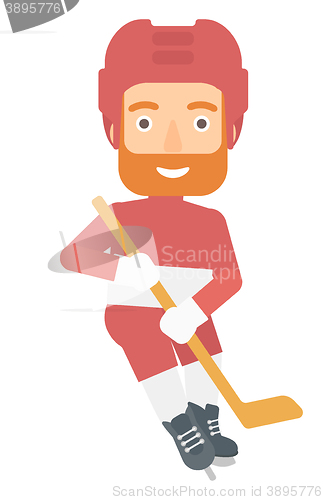 Image of Ice-hockey male player.