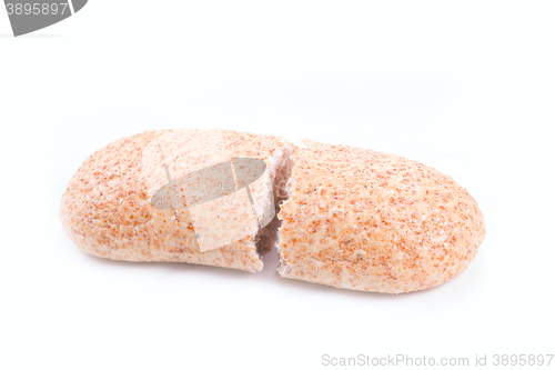 Image of Breaking Bread on white background 