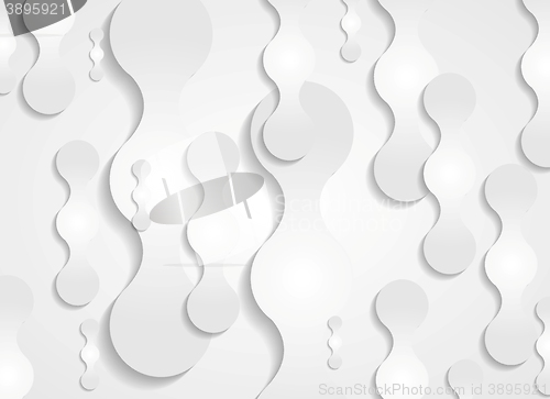 Image of Grey geometric circle shapes background