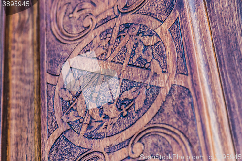 Image of Freemasonry door entrance detail