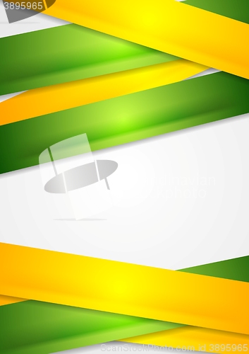 Image of Yellow and green stripes abstract background