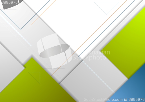 Image of Tech minimal corporate flyer template
