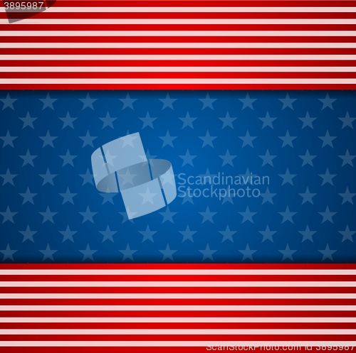 Image of Presidents Day abstract USA flag colors background