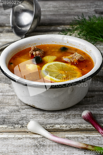 Image of Dish of Russian cuisine-beef stew