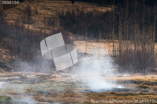 Image of Boiling water on a field in Iceland