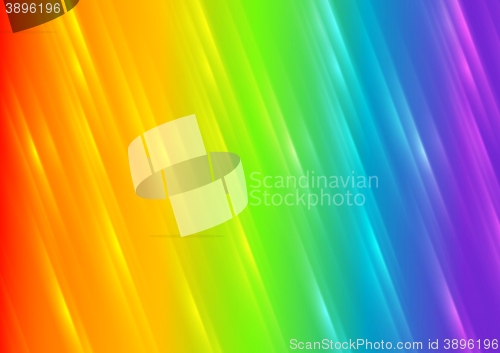 Image of Rainbow shiny blurred stripes background