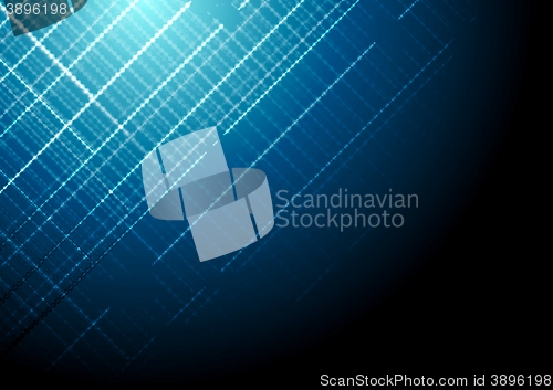 Image of Dark blue shiny tech background