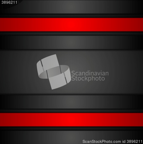 Image of Black and red corporate tech design