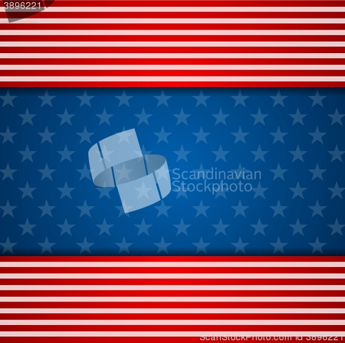 Image of Presidents Day abstract USA flag colors background