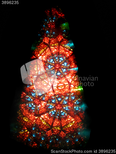 Image of color kaleidoscope as christmas tree