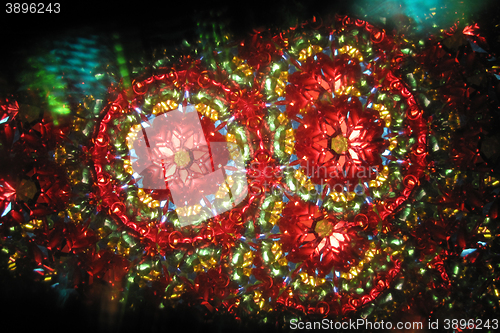 Image of color kaleidoscope texture