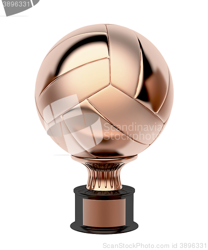 Image of Bronze volleyball trophy