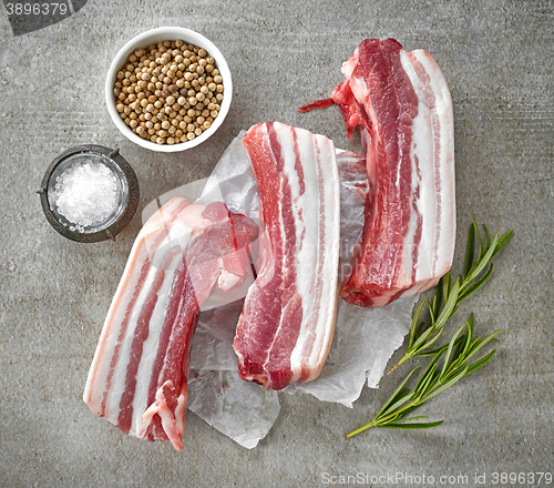 Image of fresh raw pork pieces