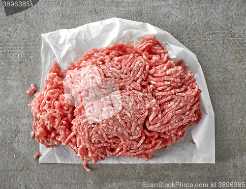 Image of fresh raw ground meat 