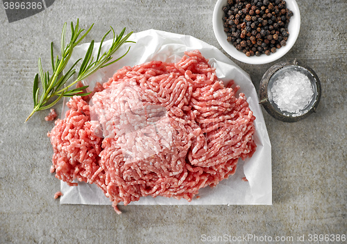 Image of fresh raw ground pork