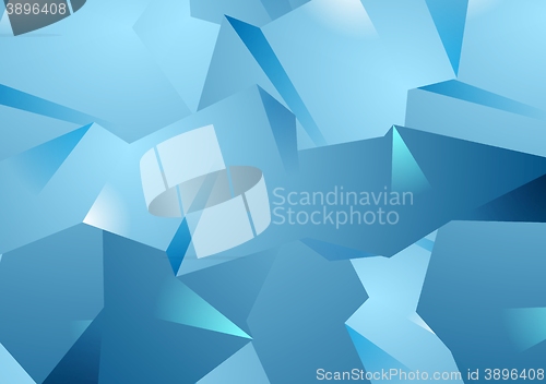 Image of Blue technology polygonal background