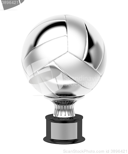 Image of Silver volleyball trophy
