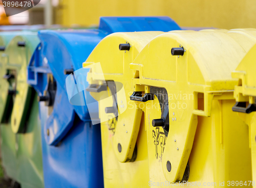 Image of recycling container, waste sorting