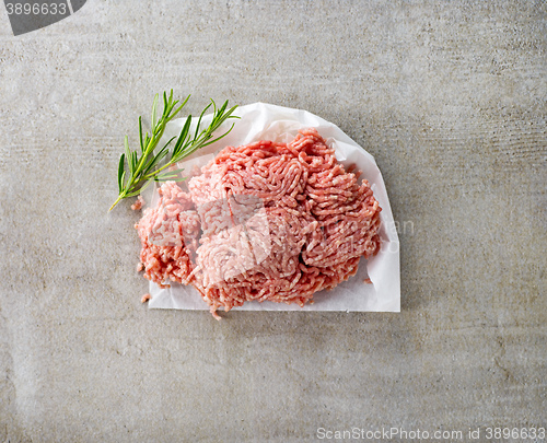 Image of fresh raw ground meat