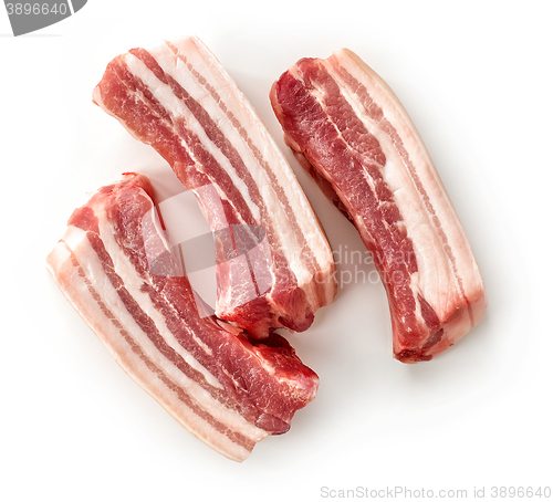 Image of fresh raw meat on white background