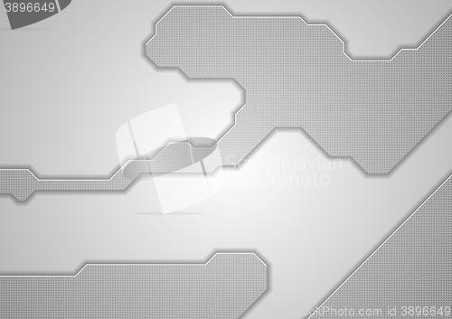 Image of Abstract grey technology background