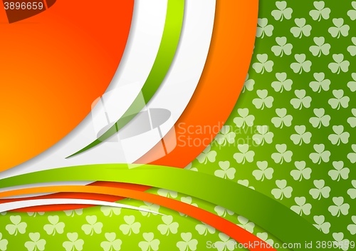 Image of St. Patrick Day background with Irish colors