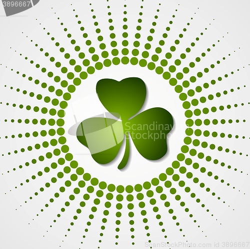 Image of Green shamrock clover St. Patrick Day