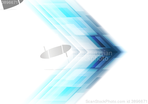 Image of Blue arrow tech background