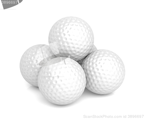 Image of Group of golf balls