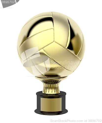 Image of Gold volleyball trophy