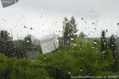 Image of Rain on window