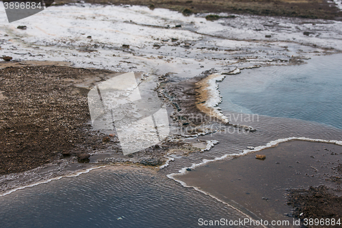 Image of Iceland nature surface with snow