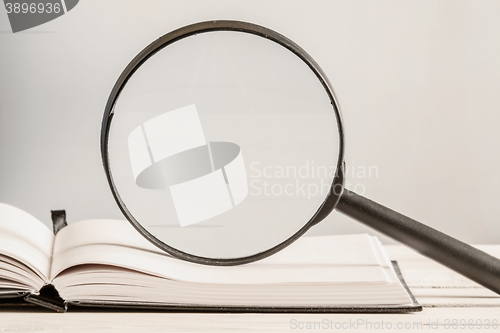 Image of Text search in an open book