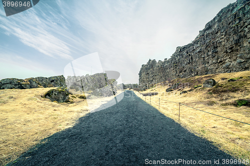 Image of Trail in the Thingvellir national park