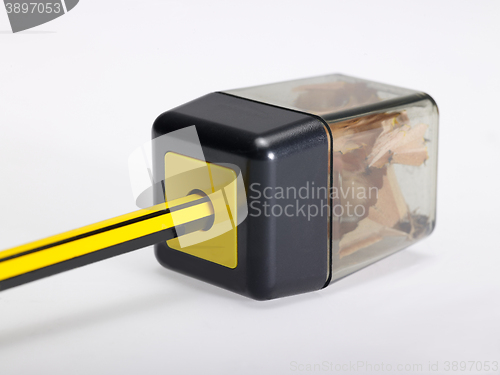 Image of pencil sharpener with box