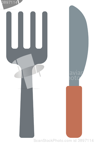 Image of Fork and knife.