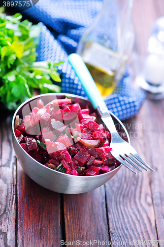 Image of salad with boiled beet