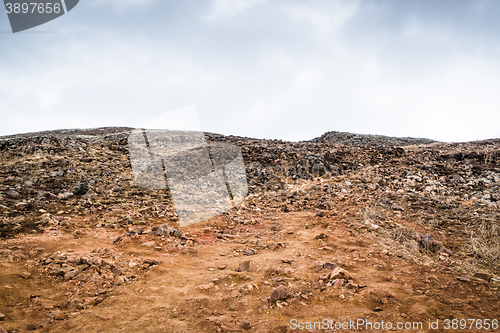 Image of Rough landscape with many rocks