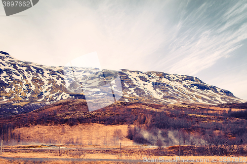 Image of Mountain landscape in Iceland