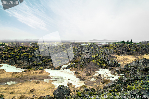 Image of Ice age landscape from Thingvellir national park