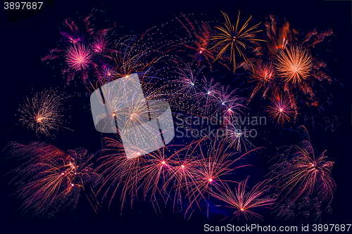 Image of Fireworks in beautiful colors