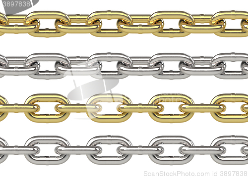 Image of Seamless silver chain