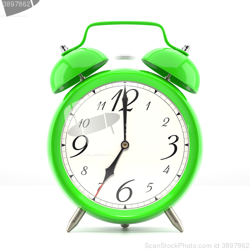 Image of Alarm clock on white background