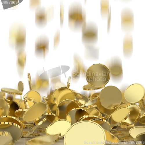 Image of Falling coins background