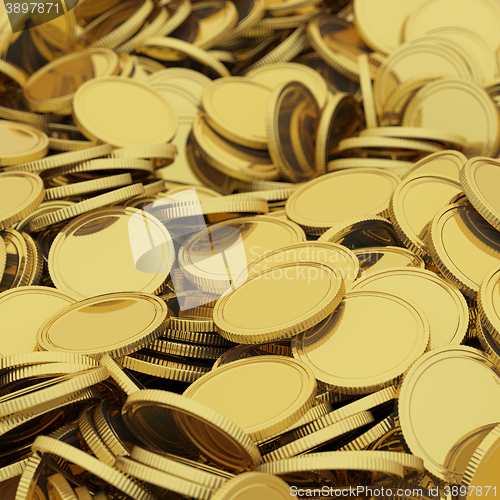 Image of Golden coins background