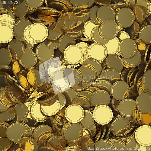 Image of Golden coins background