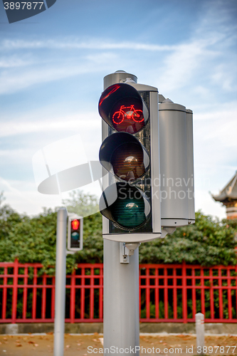 Image of Traffic light closeup