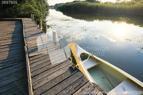 Image of Small beautiful waterfront