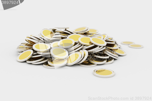 Image of Golden coins pile